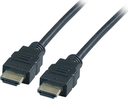 Attēls no Kabel EFB EFB HighSpeed HDMI Kabel,Ethernet 4K30Hz A-A St-St,0,5m,schw