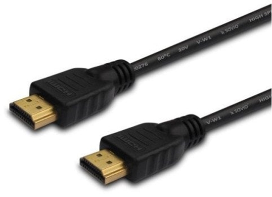 Picture of Kabel HDMI Savio CL-196 3m v2.0 high speed, ethernet/3D zote kocówki czarny