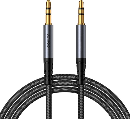 Picture of Kabel Joyroom Kabel audio Joyroom SY-A08 mini jack 3.5mm / AUX mini jack 3.5mm 1.2m czarny