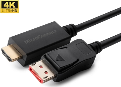 Изображение Kabel MicroConnect Microconnect MC-DP-HDMI-10004K kabel DisplayPort 10 m Czarny