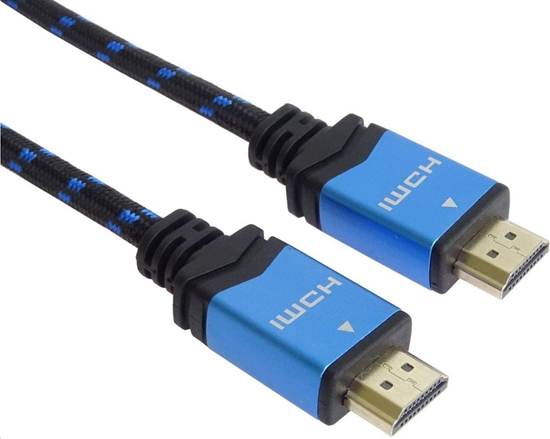 Изображение Kabel PremiumCord HDMI - HDMI 2m niebieski (kphdm2m2)