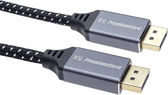 Picture of Kabel PremiumCord PREMIUMCORD Kabel DisplayPort 1.4 pípojný kabel, kovové a zlacené konektory, 0,5m