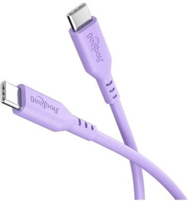Attēls no Kabel USB Goobay USB-C - USB-C 1.5 m Fioletowy (RB77745)