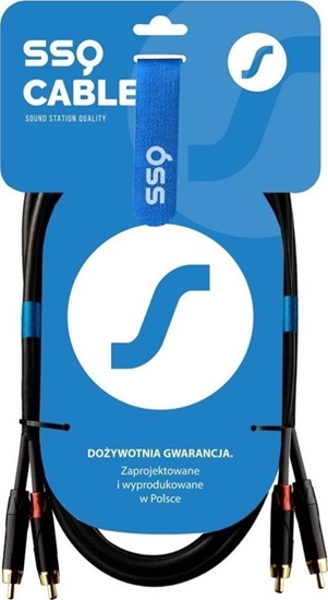 Picture of Kabel SSQ SSQ RCARCA3 - Kabel 2xRCA- 2xRCA 3 metrowy