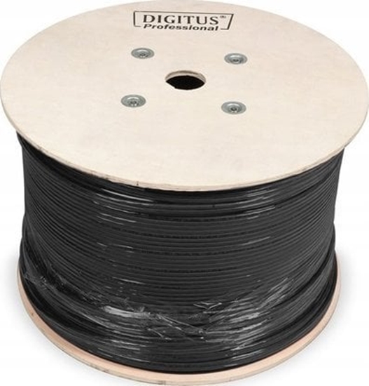 Изображение Kabel teleinformatyczny U/UTP kat.5e PE zewntrzny suchy czarny Fca DK-1511-V-5-OD /500m/