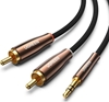 Изображение Kabel Ugreen Jack 3.5mm - RCA (Cinch) x2 2m czarny (80847)