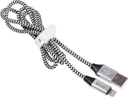 Picture of Kabel USB 2.0 iPhone AM lightning 1,0m czarno-srebrny