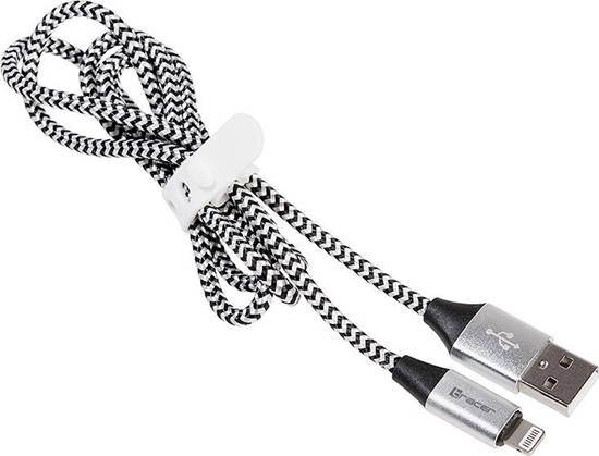 Picture of Kabel USB 2.0 iPhone AM lightning 1,0m czarno-srebrny