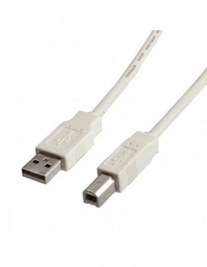 Picture of Kabel USB Secomp USB-A - USB-B 0.8 m Beowy (S3101-400)