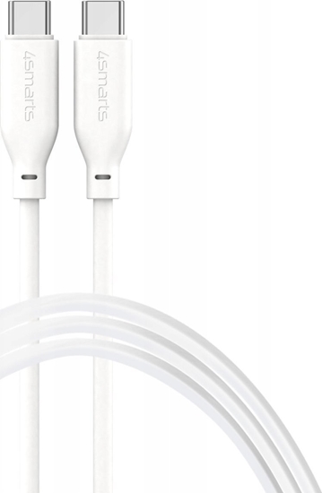 Picture of Kabel USB 4smarts USB-C / USB-C Kabel silikonowy High Flex 60W 1,5m biay