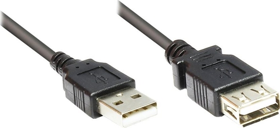 Picture of Kabel USB Alcasa USB-A - USB-A 1.8 m Czarny (2511-OF2S)
