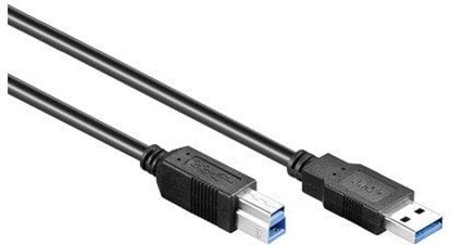 Изображение Kabel USB Alcasa USB-A - USB-B 5 m Czarny (2710-S05)