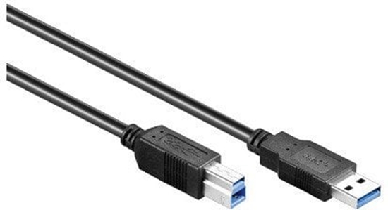Изображение Kabel USB Alcasa USB-A - USB-B 5 m Czarny (2710-S05)