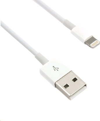 Изображение Kabel USB C-Tech USB-A - Lightning 1 m Biay (CB-APL-10W)