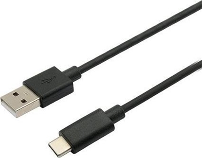 Attēls no Kabel USB C-Tech USB-A - USB-C 2 m Czarny (CB-USB2C-20B)