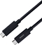 Attēls no Kabel USB Deltaco USB-C - USB-C 0.8 m Czarny (USBC-4008M)