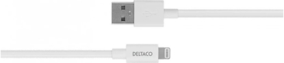 Изображение Kabel USB Deltaco USB-A - Lightning 2 m Biay (IPLH-402)