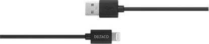 Изображение Kabel USB Deltaco USB-A - Lightning 2 m Czarny (IPLH-412)