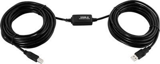 Picture of Kabel USB Deltaco USB-A - USB-B 10 m Czarny (USB-EX10M)