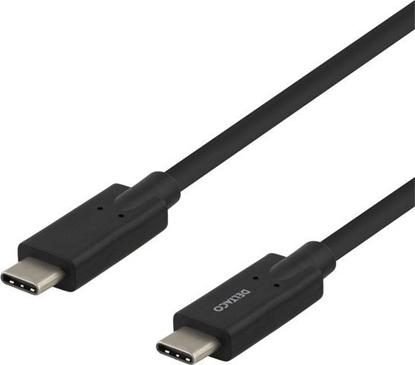 Изображение Kabel USB Deltaco USB-C - USB-C 2 m Czarny (USBC-1503M)