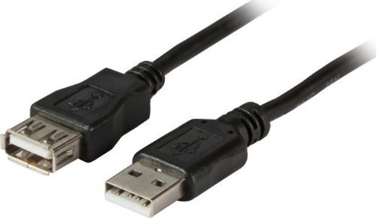 Изображение Kabel USB EFB USB-A - USB-A 1 m Czarny (K5248.1V2)