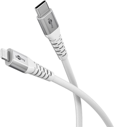Picture of Kabel USB Goobay Lightning - USB-C 1 m Biay (RB74519)