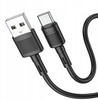 Attēls no Kabel USB Hoco USB-A - USB-C 1 m Czarny (X83AcBlack)
