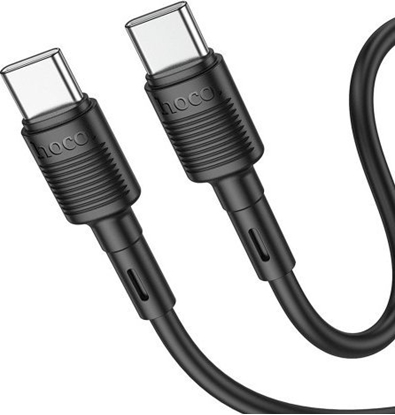 Attēls no Kabel USB Hoco USB-C - USB-C 1 m Czarny (X83CCBlack)