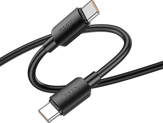 Picture of Kabel USB Hoco USB-C - USB-C 1 m Czarny (X96 Black)
