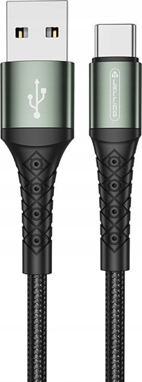 Изображение Kabel USB Jellico JELLICO kabel B12 USB-C 3.1A 2M Czarny