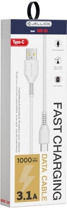 Изображение Kabel USB Jellico USB-C - USB-C 1 m Biay (6973771101082)