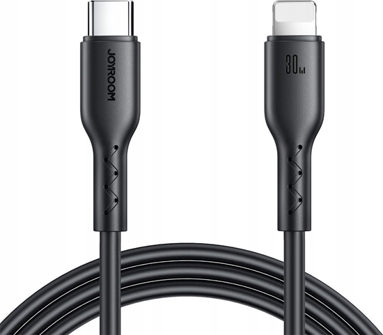 Picture of Kabel USB Joyroom USB-C - Lightning 1 m Czarny (JYR806)