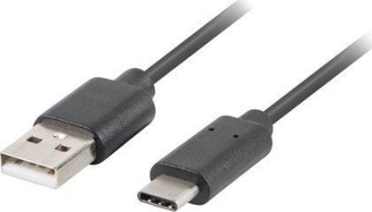 Изображение Kabel USB Lanberg USB-A - USB-C 0.5 m Czarny (Z26783)
