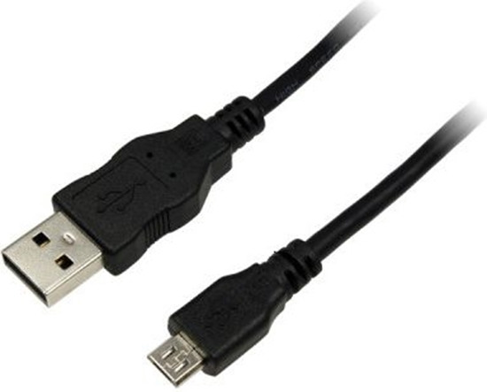 Изображение Kabel USB LogiLink USB-A - microUSB 5 m Czarny (CU0060)