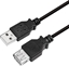 Изображение Kabel USB LogiLink USB-A - USB-A 2 m Czarny (CU0010B)