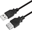 Изображение Kabel USB LogiLink USB-A - USB-A 3 m Czarny (CU0011B)