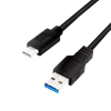 Picture of Kabel USB LogiLink USB-A - USB-C 0.5 m Czarny (CU0167)