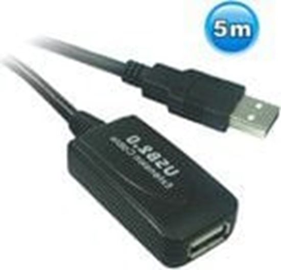 Изображение Kabel USB MicroConnect USB-A - USB-A 5 m Czarny (WBEE0)