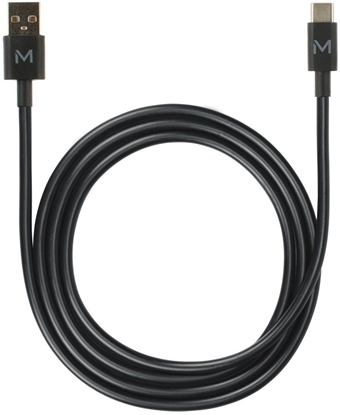 Attēls no Kabel USB Mobilis USB-A - USB-C 1 m Czarny (020013)