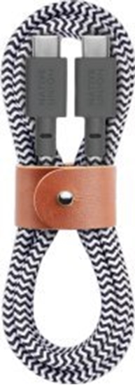 Изображение Kabel USB Native Union USB-C - USB-C 1.2 m Czarny (BELT-C-ZEB-2-NP)