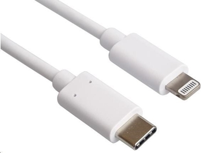 Picture of Kabel USB PremiumCord Lightning - USB-C 1 m Biay (kipod53)