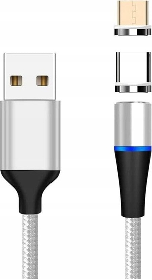 Изображение Kabel USB PremiumCord microUSB - USB-C 1 m Biao-czarny (ku2m1fgi)