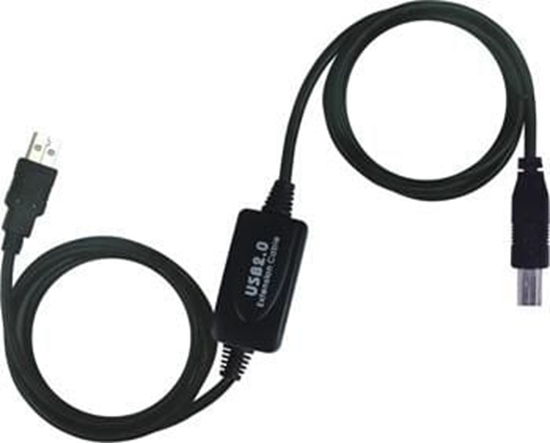 Picture of Kabel USB PremiumCord USB-A - 20 m Czarny (ku2rep20ab)
