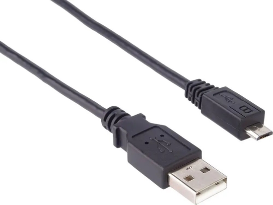 Picture of Kabel USB PremiumCord USB-A - micro-B 0.5 m Czarny (ku2m02f)