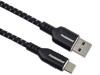 Picture of Kabel USB PremiumCord USB-A - USB-C 3 m Biao-czarny (ku31cx3)