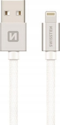Picture of Kabel USB Swissten USB-A - Lightning 0.2 m Srebrny (71523103)