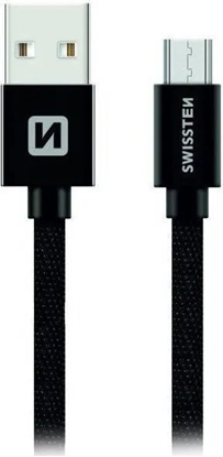 Attēls no Kabel USB Swissten USB-A - micro-B 2 m Czarny (71522301)