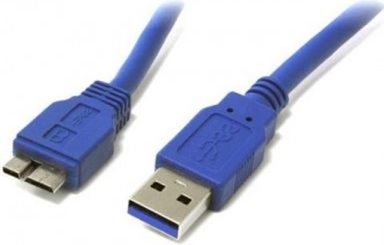 Picture of Kabel USB Techly USB-A - micro-B 3 m Niebieski (ICOC-MUSB3-A-030)