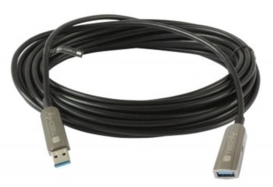 Picture of Kabel USB Techly USB-A - USB-A 20 m Czarny (ICOC-U3AMF-HY-020)