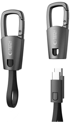 Attēls no Kabel USB Tech-Protect USB-C - USB-C 0.17 m Czarny (THP4670)
